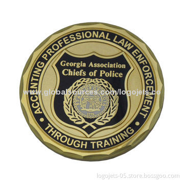 Copper Stamped Coin with Acrylic Paper Weight, Customized Designs are Welcome